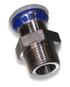 Press fitting f/cooling Qu-Fit GE 12 3/8" m EN10226 f/seali